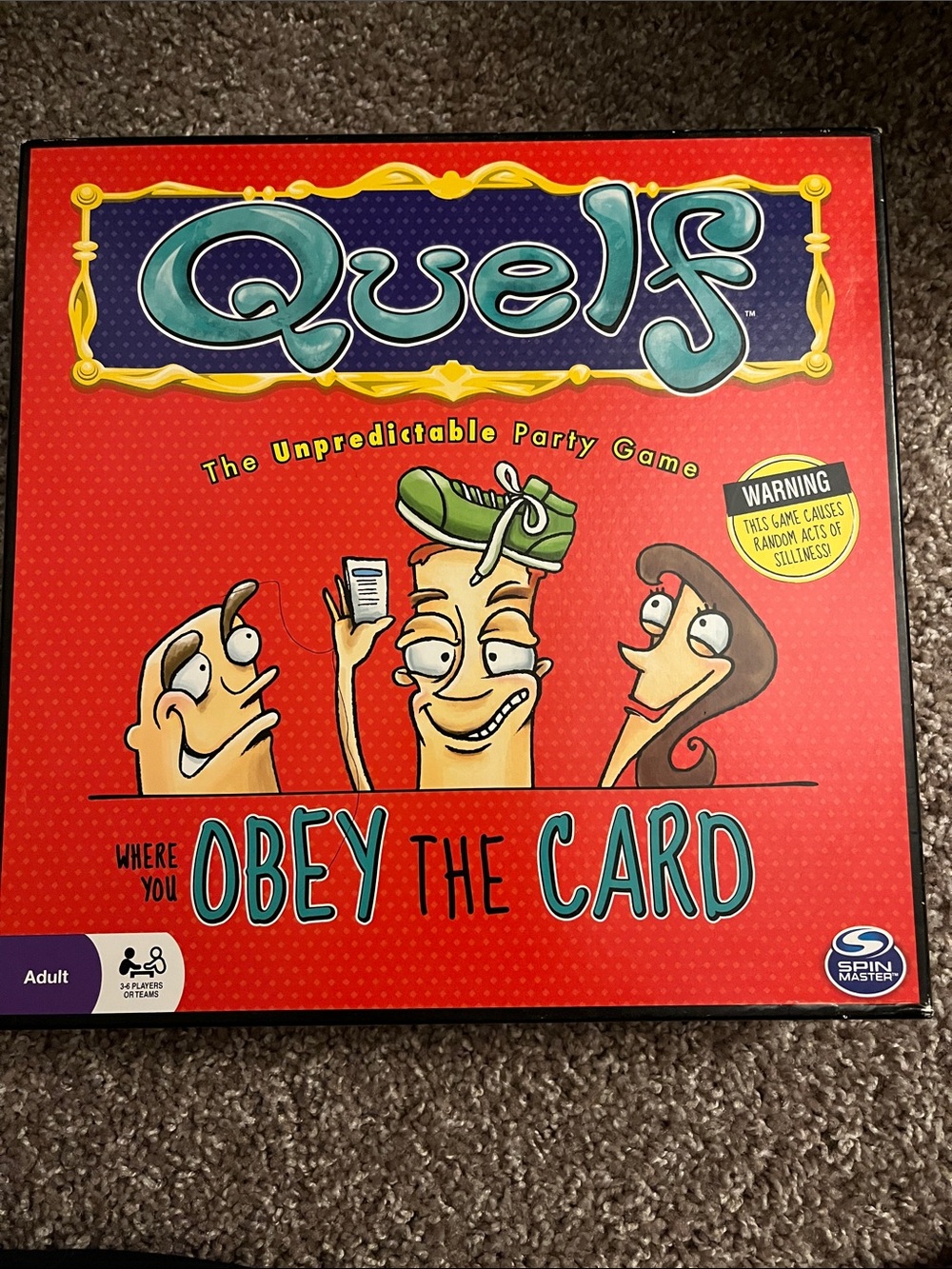 Quelf Party Game - - Red
